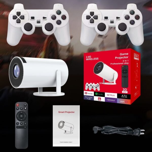Projector con 20k de juegos y apps como netflix hulu etc