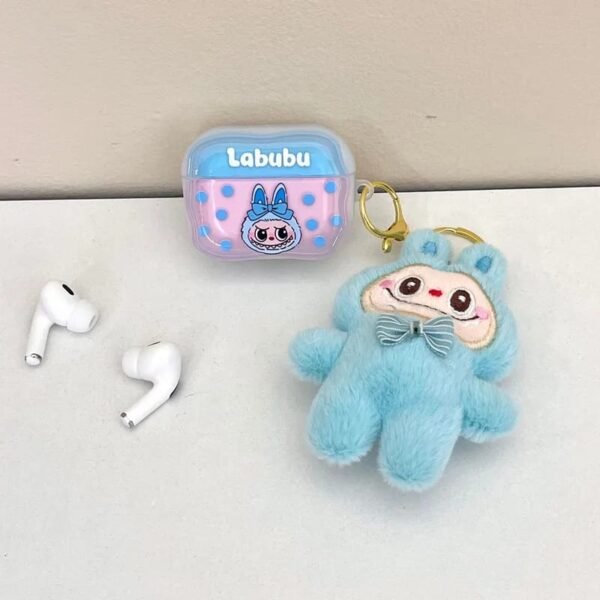 Labubu earphones blue